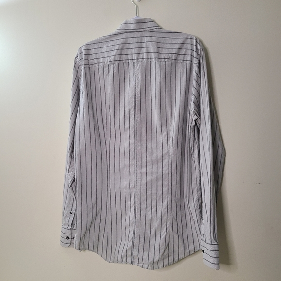 Dolce & Gabbana Martini vintage pinstriped long sleeve shirt (Ptp 21") - Picture 2 of 6